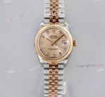 EW Factory Rolex Datejust 31 Rose Gold Dial With Diamonds Swiss Clone Watches